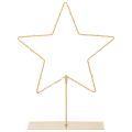 Floristik24 Hviezda s 50 LED diódami, kovová stolová dekorácia, na batérie, na vnútorné použitie, 33 cm