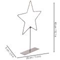 LED hviezda s priehradkou na batérie na stojane na parapet a stôl 46 cm | Floristik24.sk