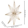 LED dekoratívna hviezda z drôtu na zavesenie, na vnútorné použitie, na batérie, 51 cm | Floristik24.sk