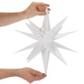 Dekoratívna LED hviezda, teplá biela, vonkajšia, s časovačom, 40 cm | Floristik24.sk