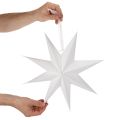 LED závesná hviezda s časovačom, teplá biela, vonkajšia, 38 cm | Floristik24.sk