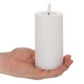 LED stĺpová sviečka, blikajúca, s časovačom, Ø7cm, 16cm | Floristik24.sk