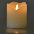 Floristik24 LED sviečka s časovačom stĺpová sviečka z pravého vosku Ø7cm V9cm