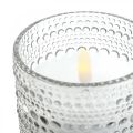 Floristik24 LED sviečka vosková sviečka sviečka LED lampáš Ø8,5cm V10cm