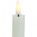Floristik24 LED sviečka voskové sviečky krémové na batériu Ø2cm 24cm 2ks