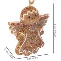 Dekoratívne závesné ozdoby, umelé figúrky z perníkov, 7 cm, 3 kusy | Floristik24.sk