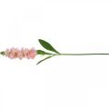 Floristik24 Levkoje ružový kvet umelý ako pravý stonkový kvet 78cm