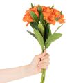 Umelý kvet alstromérie pomarančovej, umelá kytičná dekorácia, 75 cm, 3 kusy | Floristik24.sk