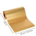 Papier na manžety v rolke, zlatý/červený, 25 cm x 100 m, kvetinárske potreby | Floristik24.sk