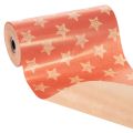 Papier na manžety s hviezdičkami, rolka na kvetinárske potreby, 25 cm x 100 m | Floristik24.sk