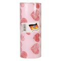 Floristik24 Manžetový papier hodvábny papier ružové srdiečka 25cm 100m