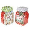 Floristik24 Kovová forma na sušienky s vianočným motívom v dizajne dózy na sušienky, 15 cm, 2 kusy