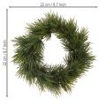 Mini adventný veniec umelý ako pravé ihličie Ø22cm | Floristik24.sk