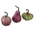 Floristik24 Mini tekvicová dekorácia Green Berry jesenná dekorácia Assort 7,5/9/11cm 3 ks