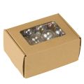 Mini vianočné sklenené gule, dúhové, číre, 3 cm, 22 kusov | Floristik24.sk