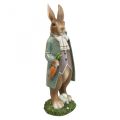 Floristik24 Veľkonočné ozdoby deko králiky Postava zajačika pár králikov V34cm 2ks