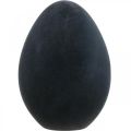 Floristik24 Veľkonočné vajíčko plastové čierne vajíčko Veľkonočná dekorácia vločkovaná 40cm