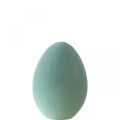 Floristik24 Veľkonočné vajíčko ozdobné vajíčko šedo-zelené plastové vločkované 20cm