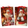 Floristik24 Darčekové vrecúška vianočný motív Santa červená 20cm × 30cm × 8cm sada 2 kusov