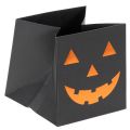 Floristik24 Papierové vrecko na kvetináč s tekvicovou tvárou Halloween dekorácia 10 cm 6 ks
