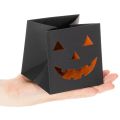 Papierové vrecko na kvetináč s tekvicovou tvárou Halloween dekorácia 10 cm 6 ks | Floristik24.sk