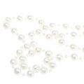 Floristik24 Perlový náhrdelník biely 7m