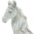 Floristik24 Ozdobná postava poprsie koňa Keramika koňa biela, sivá V31cm