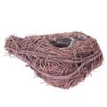 Miska v tvare srdca s vetvičkami a fóliovou vložkou na kvetinové aranžmány, 14 cm, 2 kusy | Floristik24.sk