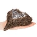 Kvetináč v tvare srdca z vetvičiek s fóliou, 20 cm, 2 kusy | Floristik24.sk
