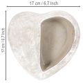 Kvetináč v tvare srdca, liaty kameň, dekoratívny kvetináč, 17 cm | Floristik24.sk