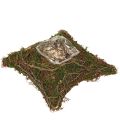 Floristik24 Vankúš na rastliny, popínavá rastlina, mach, miska na rastliny, prírodná 20×20×6,5 cm