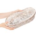 Kvetináč s fóliovou vložkou, oválny, biely, 37 cm | Floristik24.sk