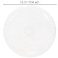 Dekoratívna priehľadná okrúhla misa s nohou, 32 cm | Floristik24.sk