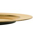 Plastový tanier zlatý Ø17cm 10ks | Floristik24.sk