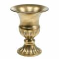 Floristik24 Ozdobný pohár zlatý Ø13,2cm H16,2cm starožitný vzhľad