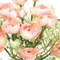 Floristik24 Umelá kytica ranunculus Kvetinová dekorácia Hodvábne kvety Ružová L37cm