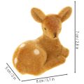 Dekoratívna figúrka ležiacej srnky na dekoráciu stola, 8 cm, 6 kusov | Floristik24.sk