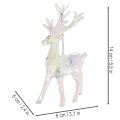 Akrylové ozdoby na vianočný stromček so sobami, 14 cm, 4 kusy | Floristik24.sk