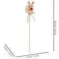 Dekoratívna figúrka soba s brmbolcami, vianočné kolíky 24 cm, 12 ks | Floristik24.sk