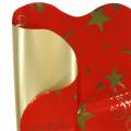 Floristik24 Rondella manžeta vianočný motív červené zlato 60cm 50p
