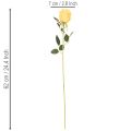 Umelá ruža s dlhou stonkou, umelý kvet, 62 cm, 12 kusov | Floristik24.sk