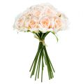 Floristik24 Kytica ruže broskyňová Ø22cm