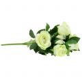 Floristik24 Kytica ruží krémová 48cm