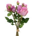 Floristik24 Kytica ruží tmavoružová 40cm