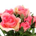 Floristik24 Kytica ruží v ružovej L26cm 3ks