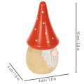 Mini figúrka škriatka, muchotrávka, dekorácia na stôl 10 cm, 6 ks | Floristik24.sk