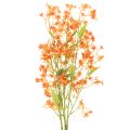 Floristik24 Umelý kvet orchidea vetvička oranžová filigránová dekorácia izby 110 cm 3 ks