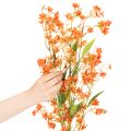 Umelý kvet orchidea vetvička oranžová filigránová dekorácia izby 110 cm 3 ks | Floristik24.sk