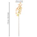 Umelý kvet orchidea vetvička oranžová filigránová dekorácia izby 110 cm 3 ks | Floristik24.sk