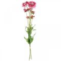 Floristik24 Umelá kvetinová dekorácia, svrab umelý kvet ružový 64cm zväzok 3ks